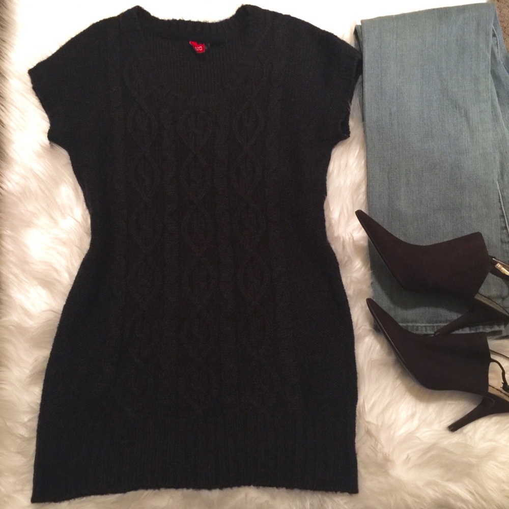 Cute cable knit tunic sweater
